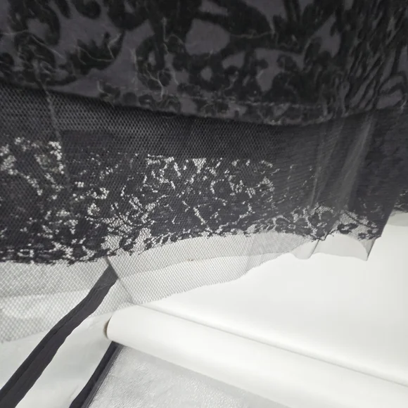 Hot Topic Nightmare Before Christmas Black Velvet Lace-Up Mini Dress Sz 14 (6581 - Picture 8 of 11